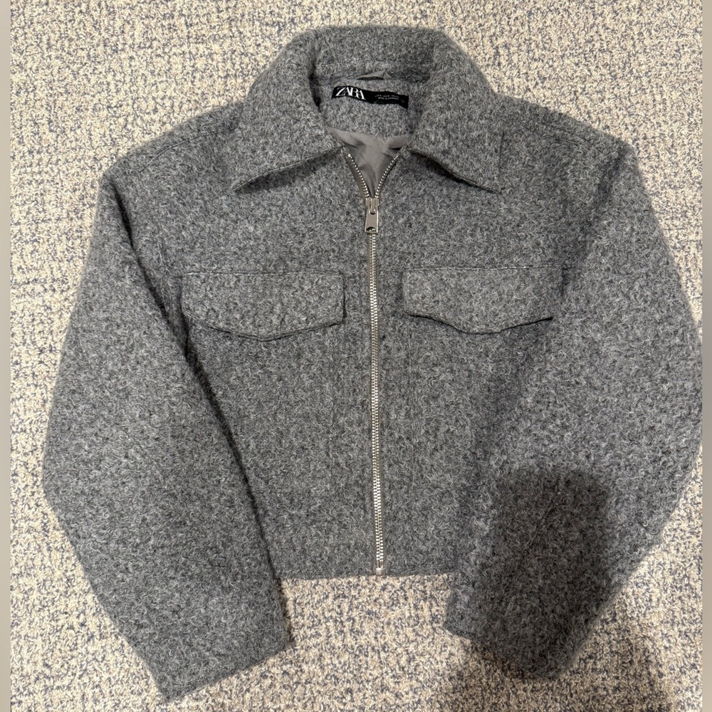 Zara Wool Crop Jacket